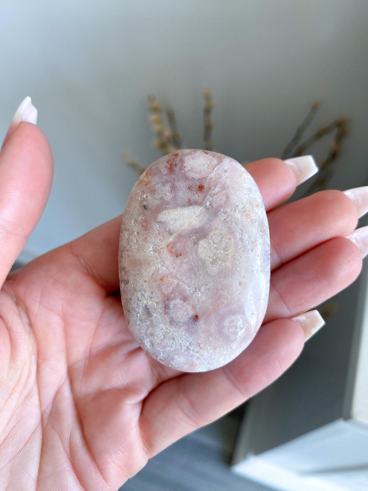 "Coral Reef" Purple &amp; Pink Amethyst Palm Stone 