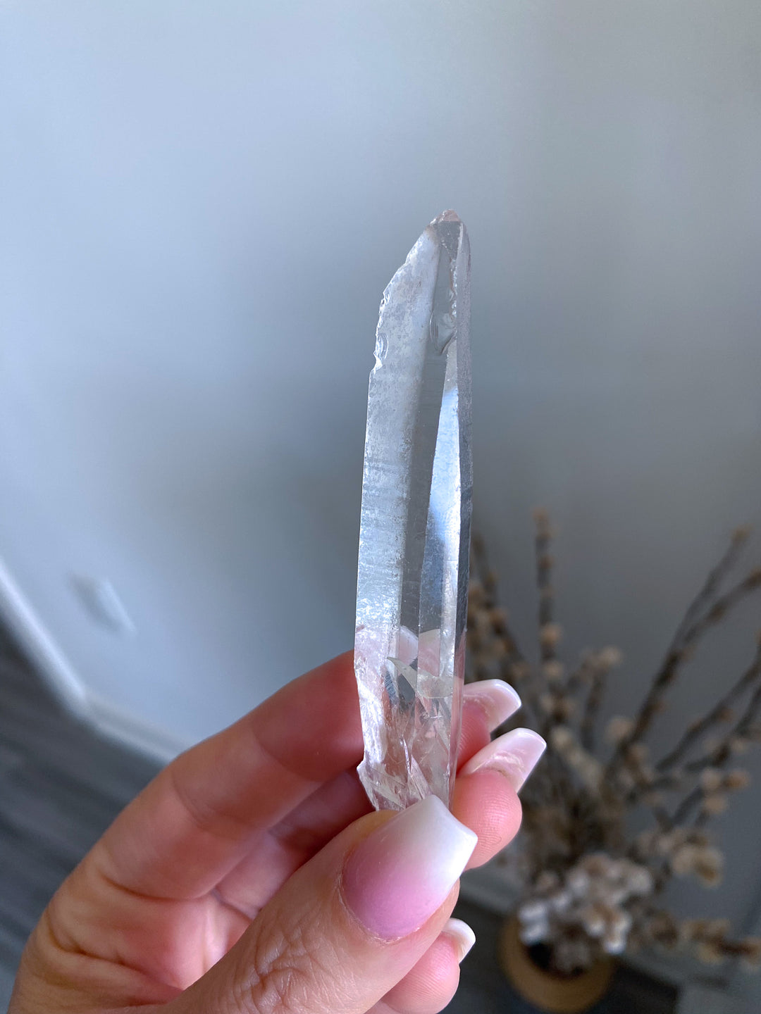 Inclusion Laser Clear Quartz Wand