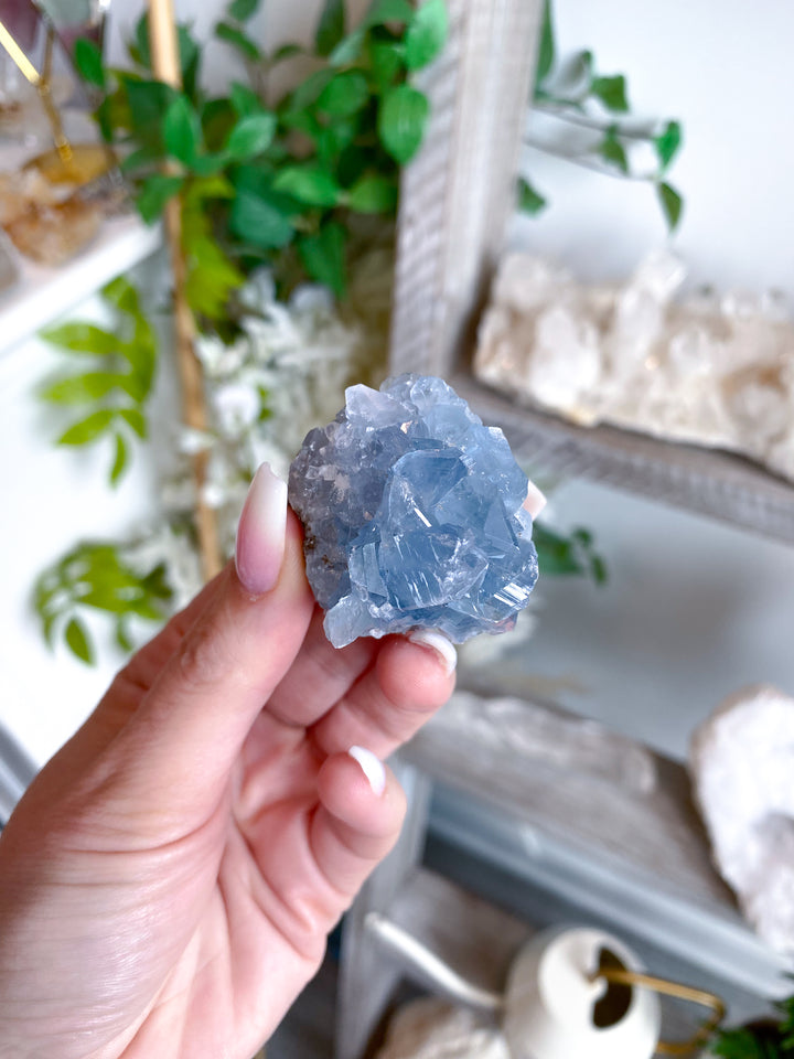 Small Celestite Cluster Chunk Geode #2