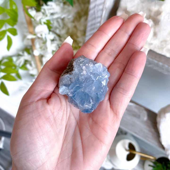 Small Celestite Cluster Chunk Geode #2