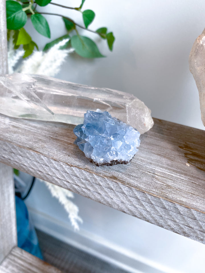 Small Celestite Cluster Chunk Geode #2