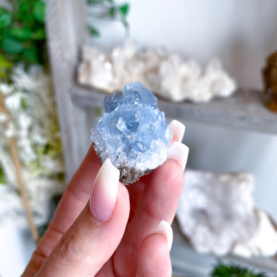 XS Unique Celestite Cluster Chunk Geode #3