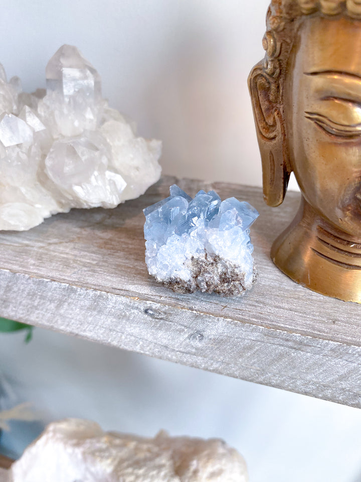 XS Unique Celestite Cluster Chunk Geode #3