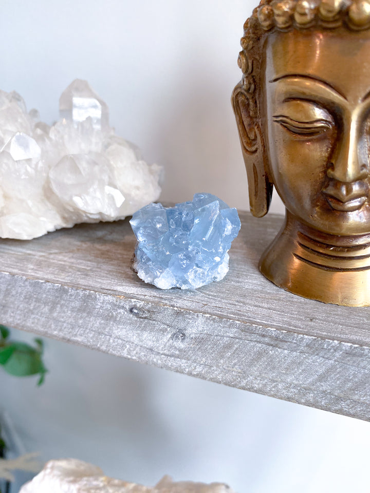 XS Unique Celestite Cluster Chunk Geode #3
