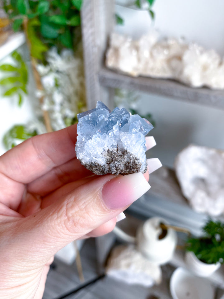 XS Unique Celestite Cluster Chunk Geode #3
