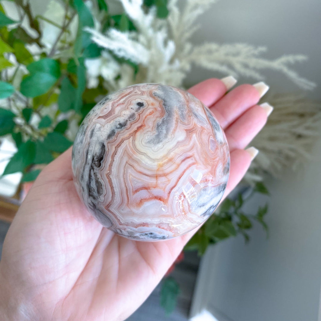 Mexican Crazy Lace Agate Sphere 