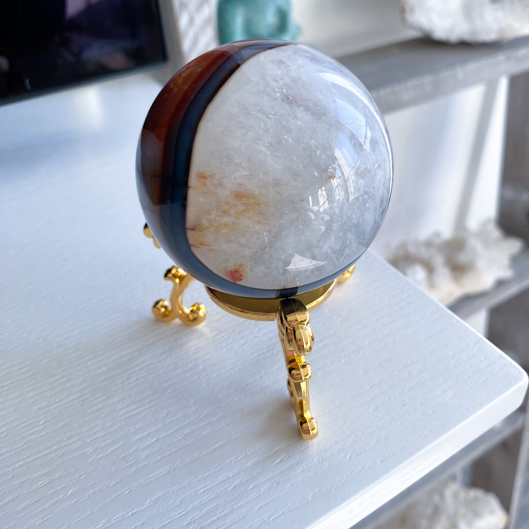 Stunning Red Agate Sphere 