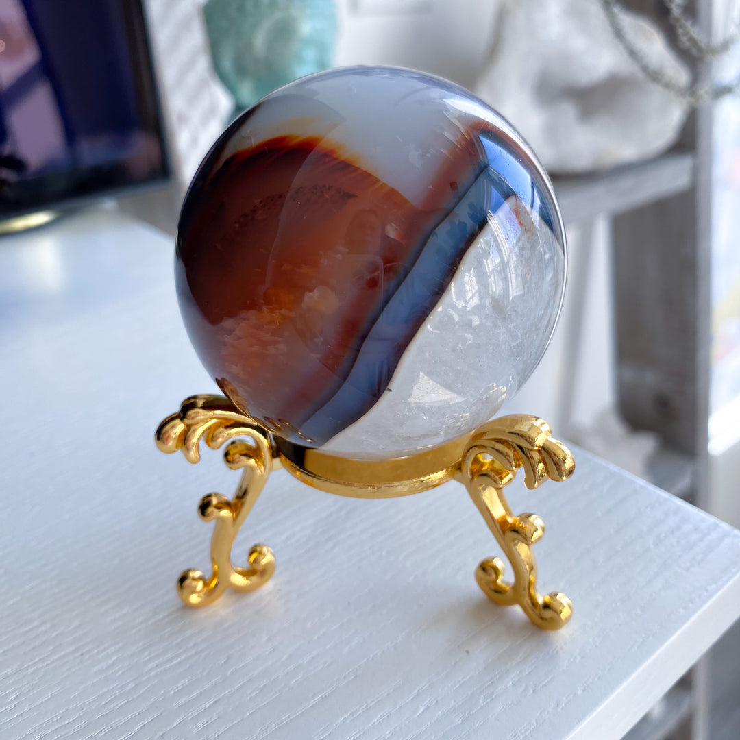 Stunning Red Agate Sphere 