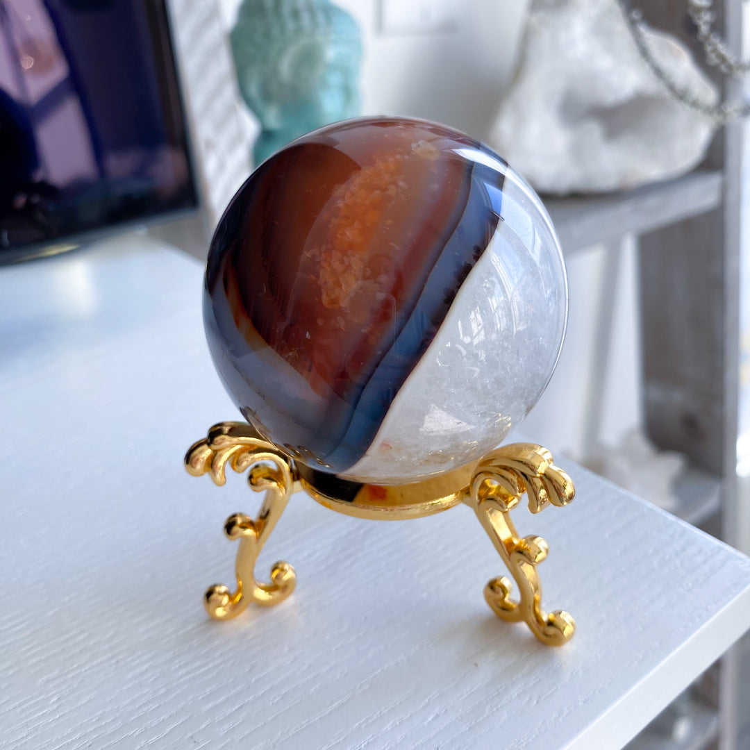 Stunning Red Agate Sphere 