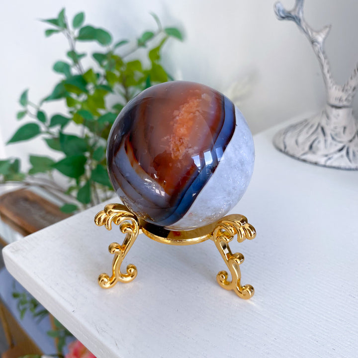 Stunning Red Agate Sphere 