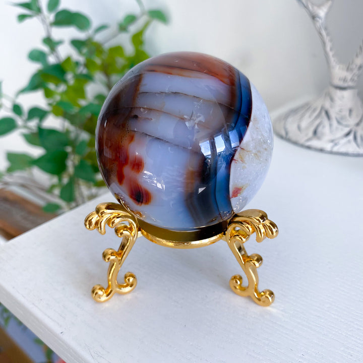 Stunning Red Agate Sphere 