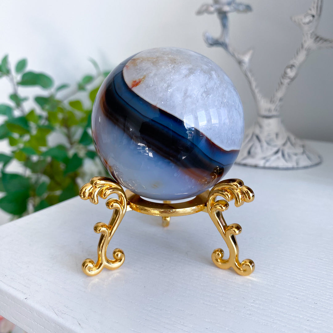 Stunning Red Agate Sphere 