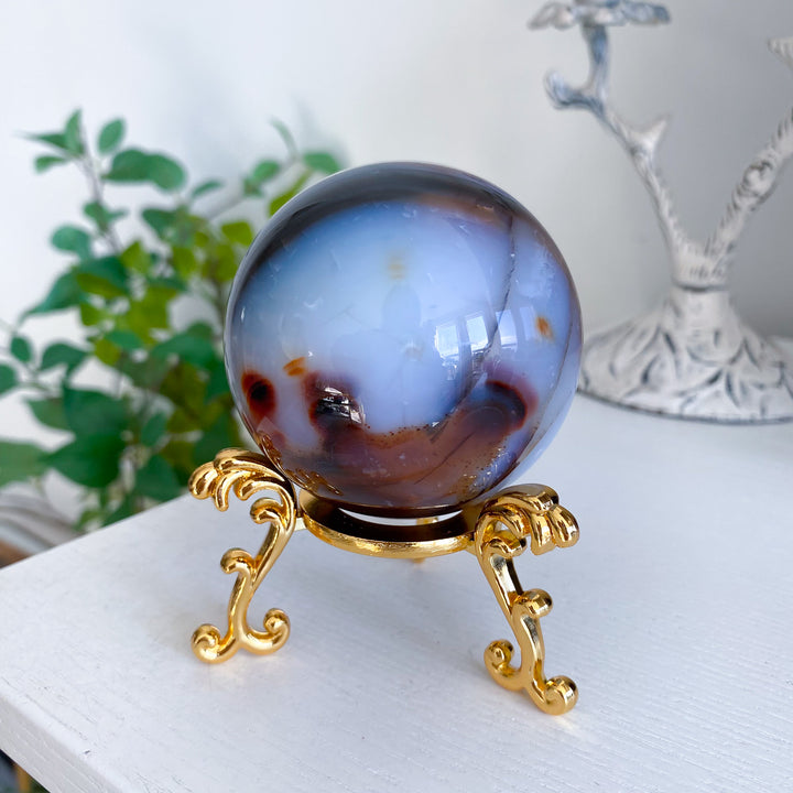 Stunning Red Agate Sphere 