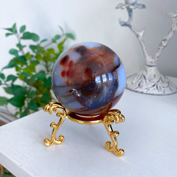 Stunning Red Agate Sphere 
