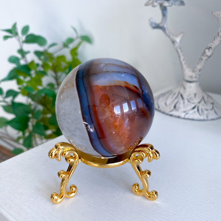 Stunning Red Agate Sphere 