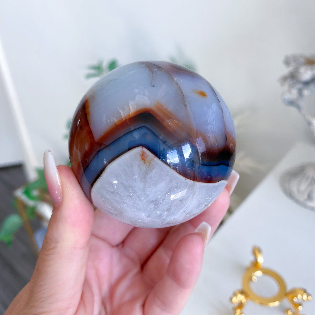 Stunning Red Agate Sphere 