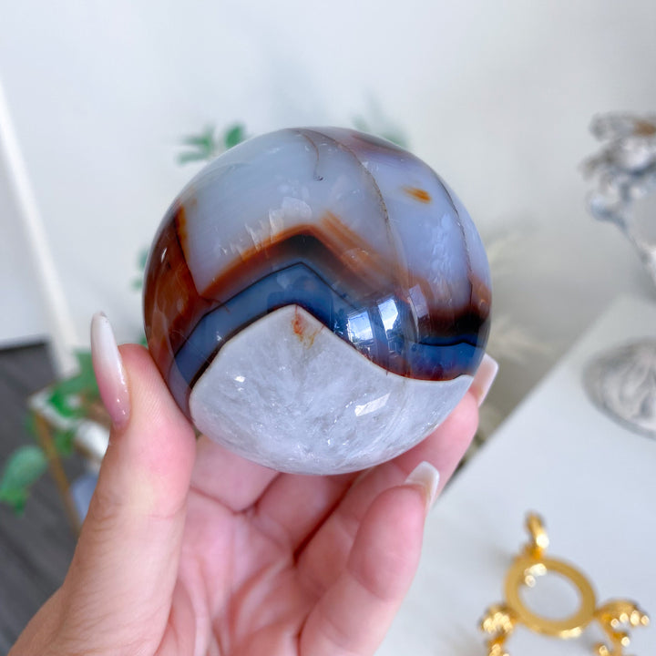 Stunning Red Agate Sphere 