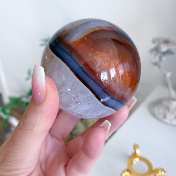 Stunning Red Agate Sphere 