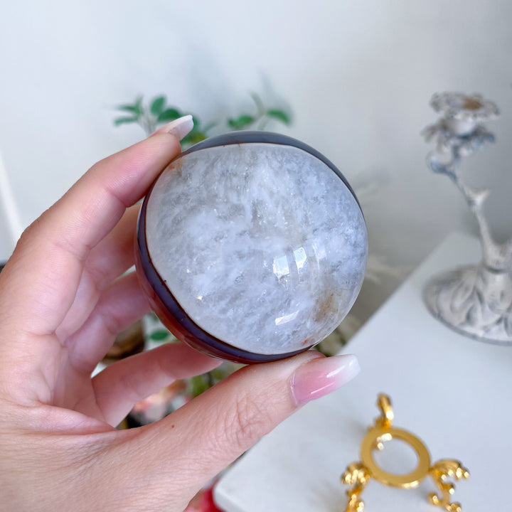 Stunning Red Agate Sphere 