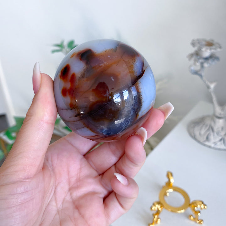 Stunning Red Agate Sphere 