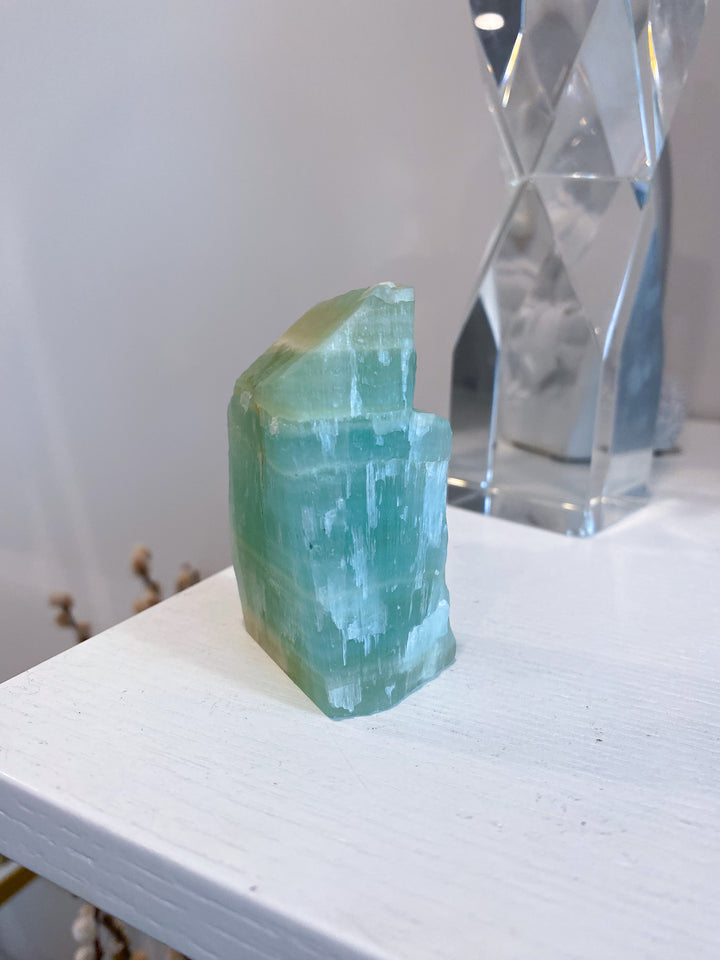 Pistachio Calcite Raw Freeform 