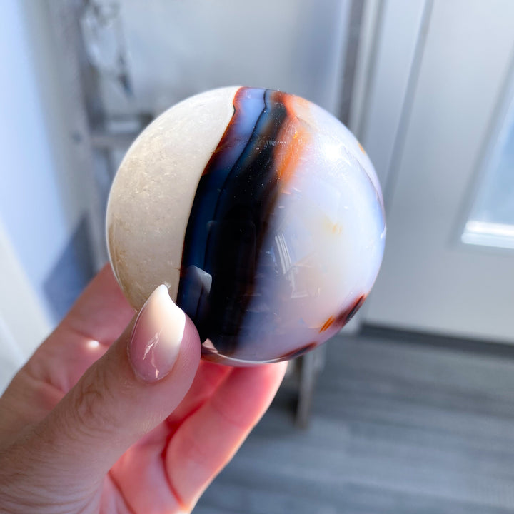 Stunning Red Agate Sphere 