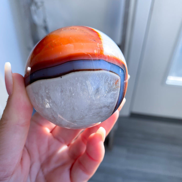 Stunning Red Agate Sphere 
