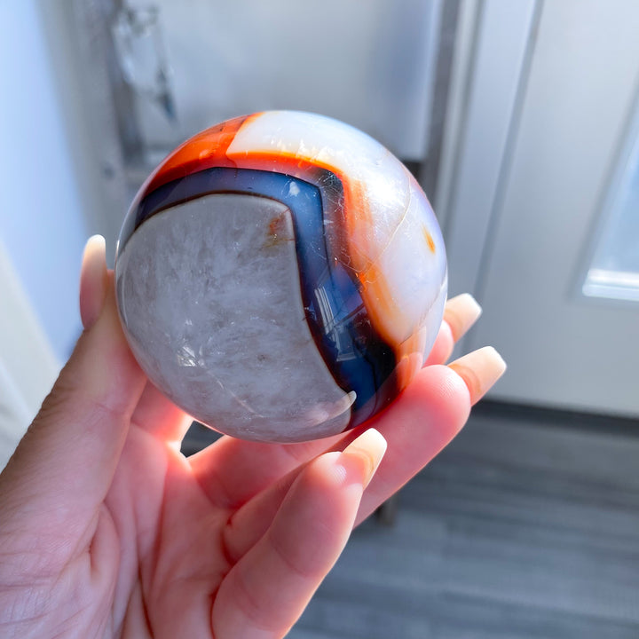 Stunning Red Agate Sphere 