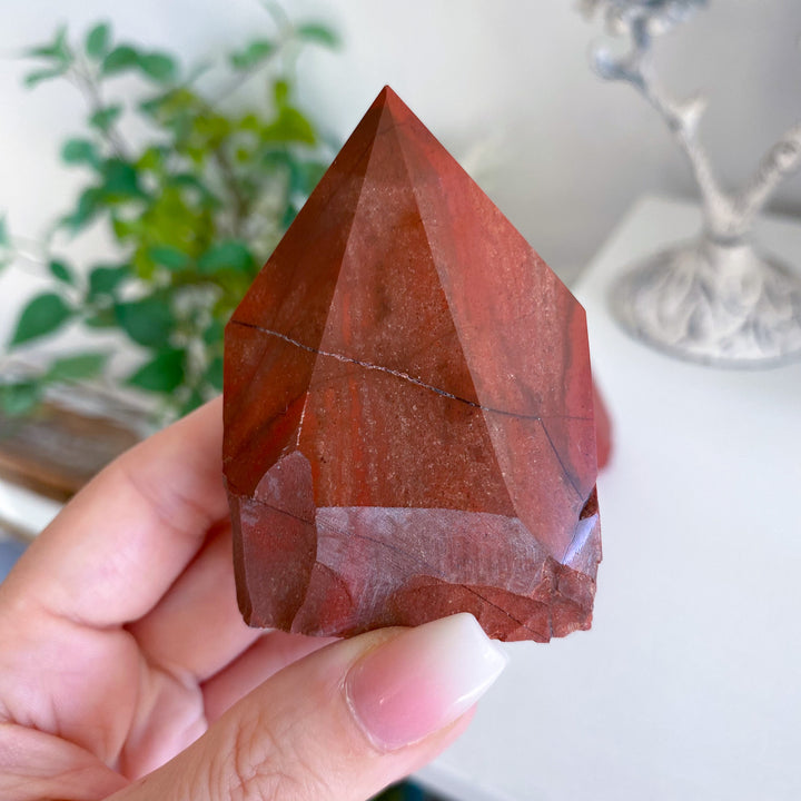 Red Jasper Top Polish Point - Your Choice