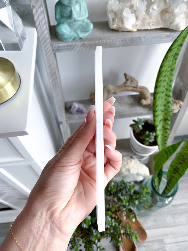 Selenite Moon Phase Wand or Charger