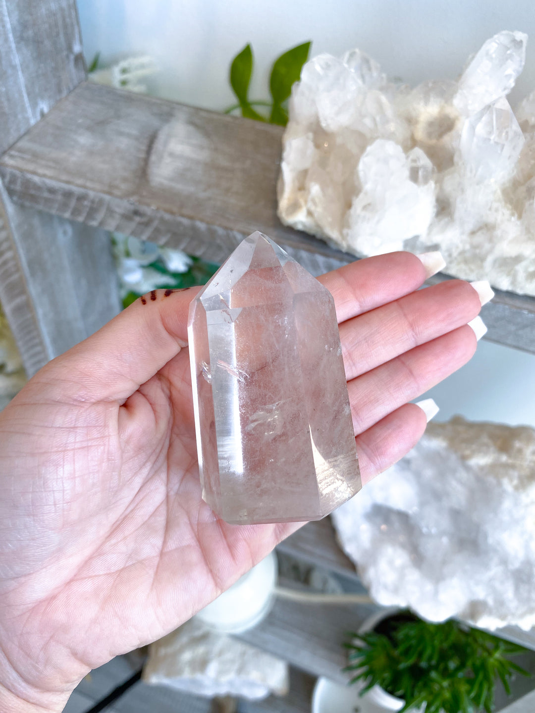 3" Brazilian Clear Quartz Tower