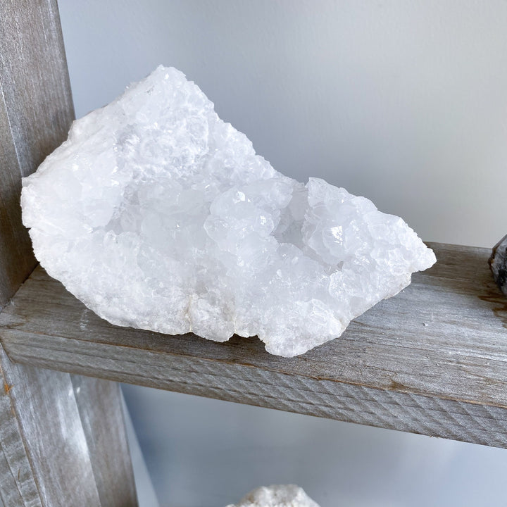 Large White Calcite Geode Piece 