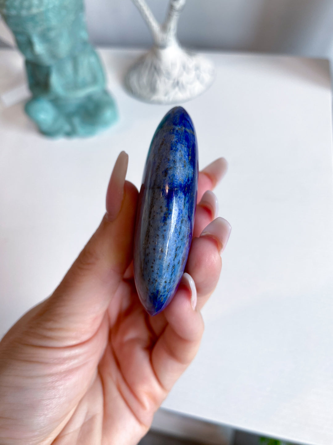 QUALITY Duality Lapis Lazuli Palm Stone #8