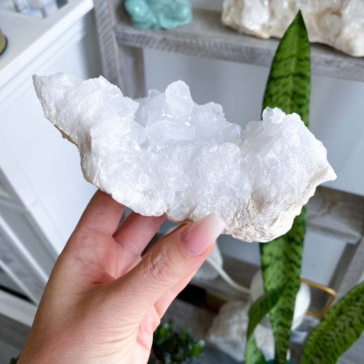 Large White Calcite Geode Piece 