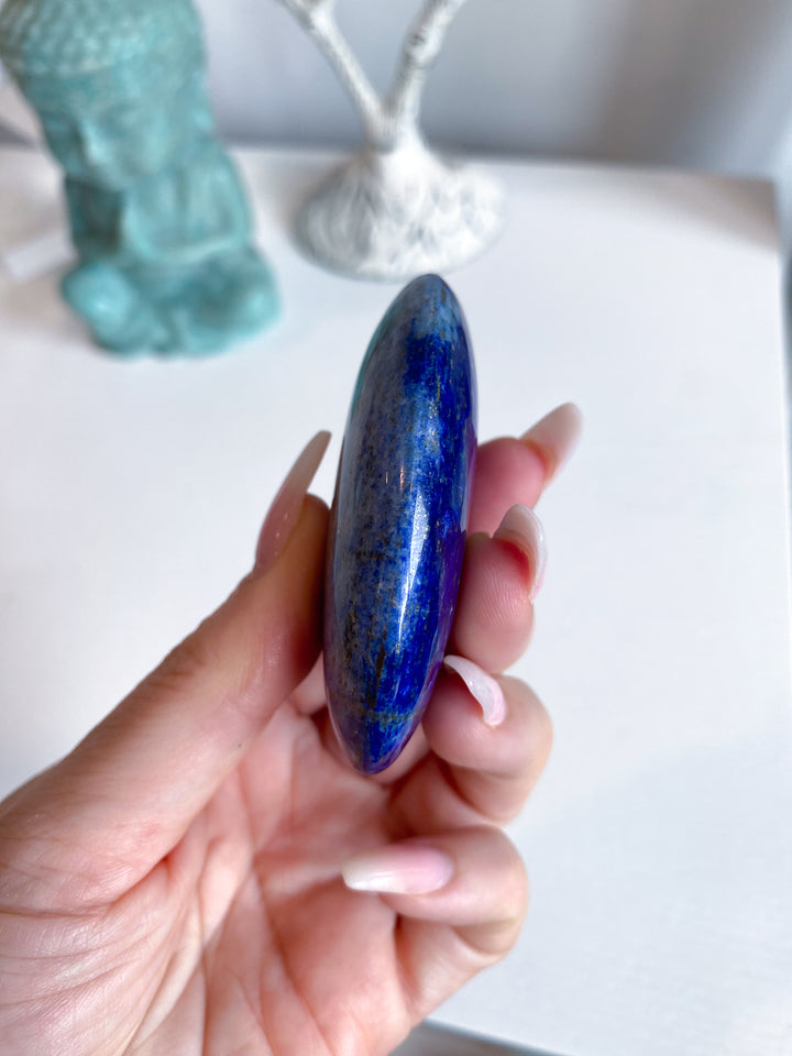 QUALITY Duality Lapis Lazuli Palm Stone #8