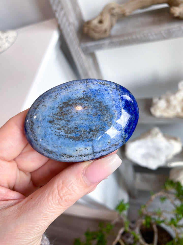 QUALITY Duality Lapis Lazuli Palm Stone #8