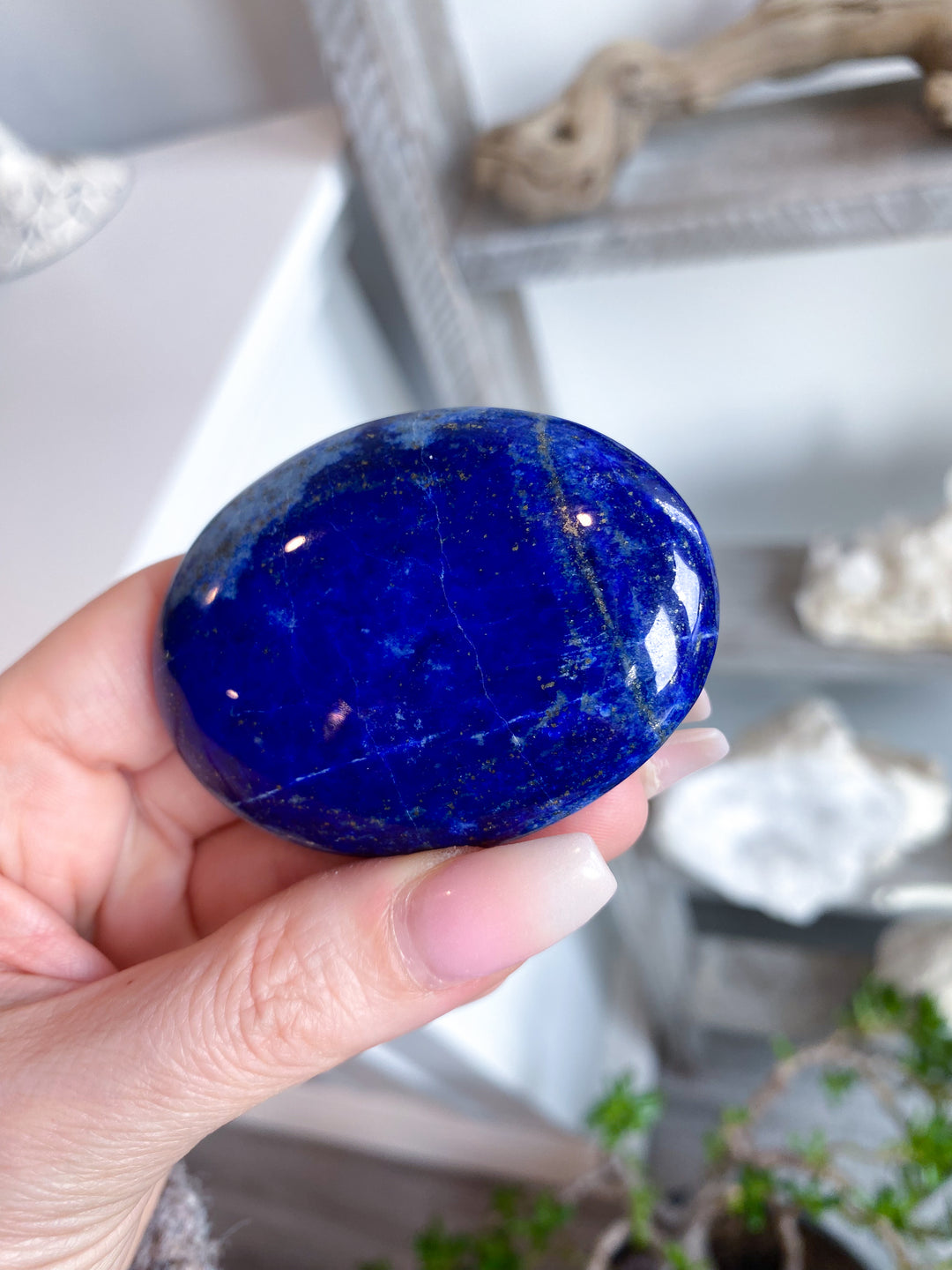 QUALITY Duality Lapis Lazuli Palm Stone #8
