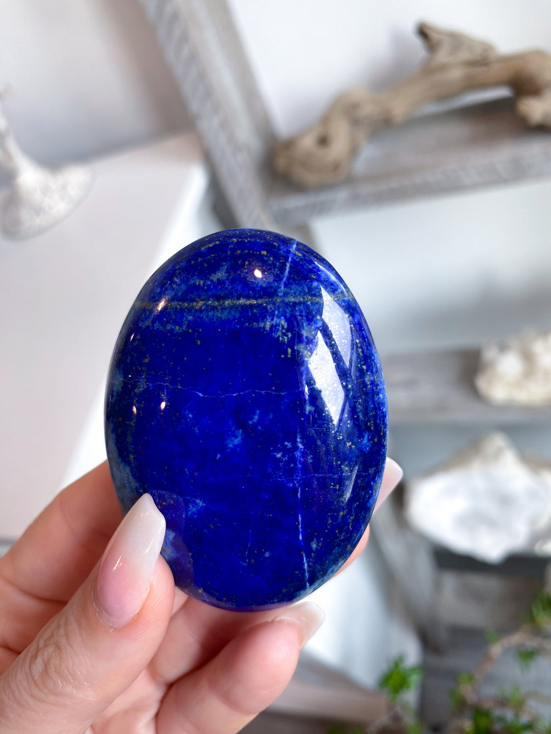 QUALITY Duality Lapis Lazuli Palm Stone #8