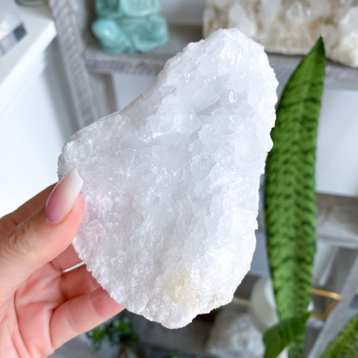 White Calcite Geode 