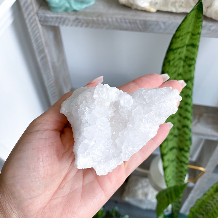 Standing White Calcite Geode 
