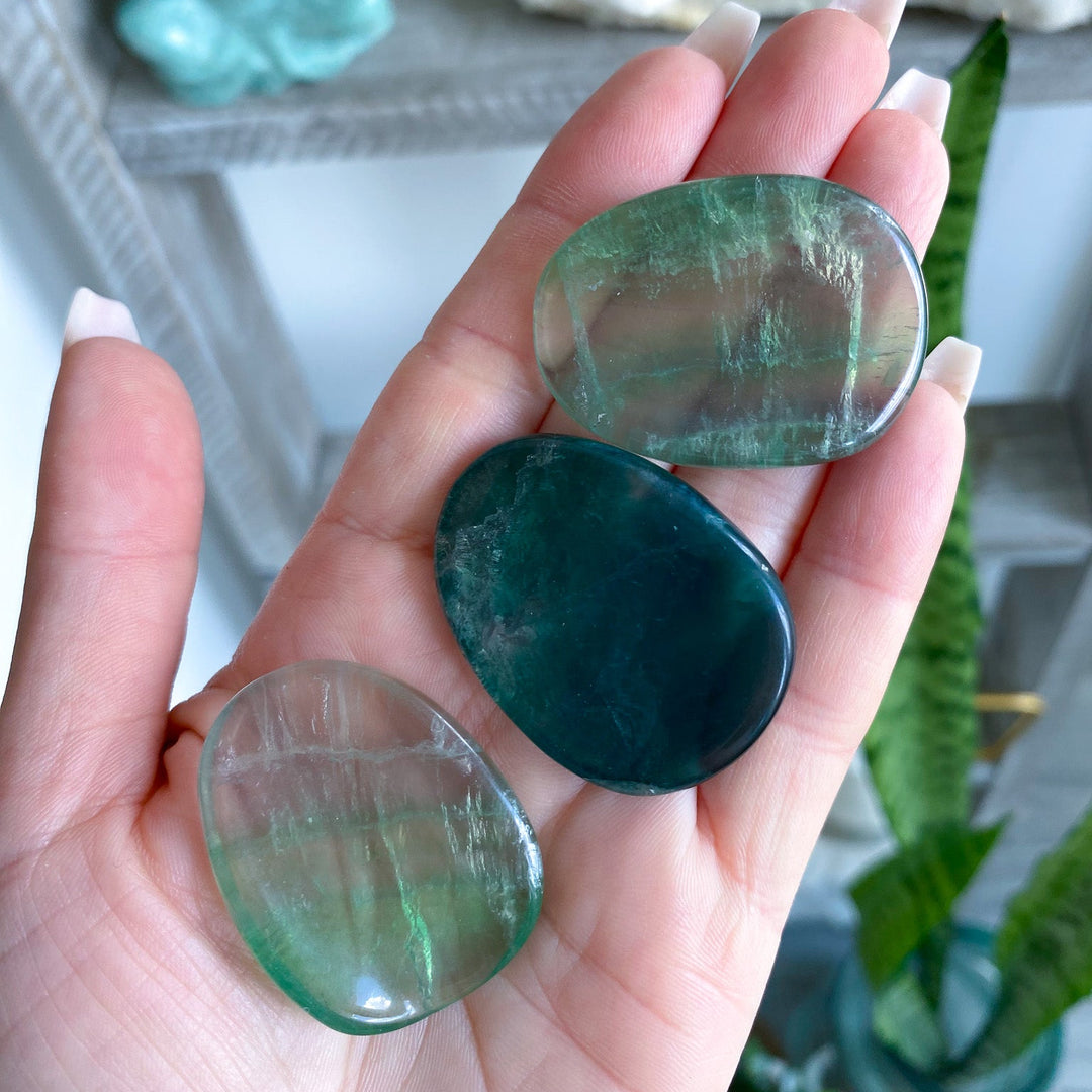 Green Fluorite Worry Stone
