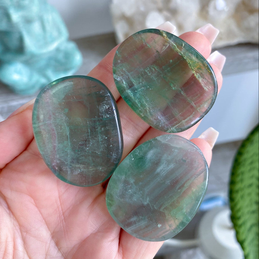 Green Fluorite Worry Stone