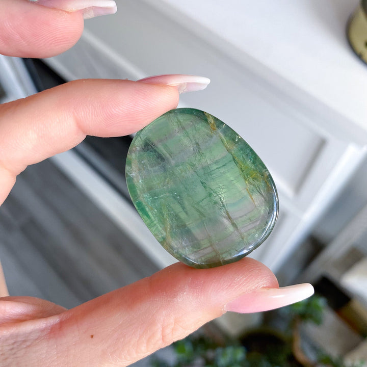 Green Fluorite Worry Stone
