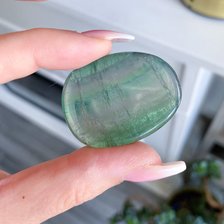Green Fluorite Worry Stone