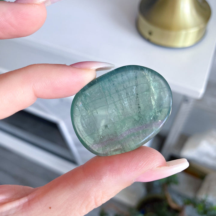 Green Fluorite Worry Stone
