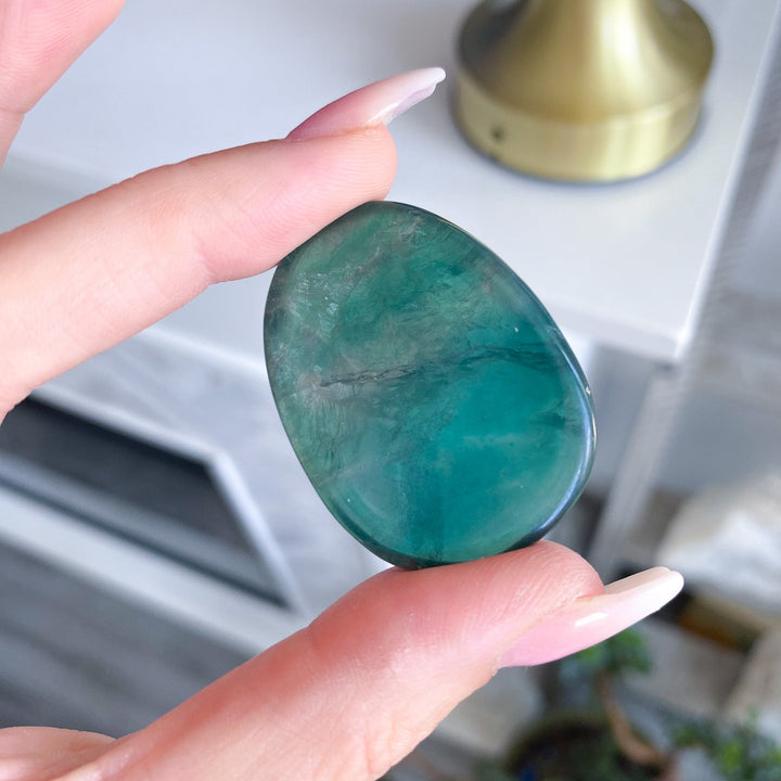 Green Fluorite Worry Stone