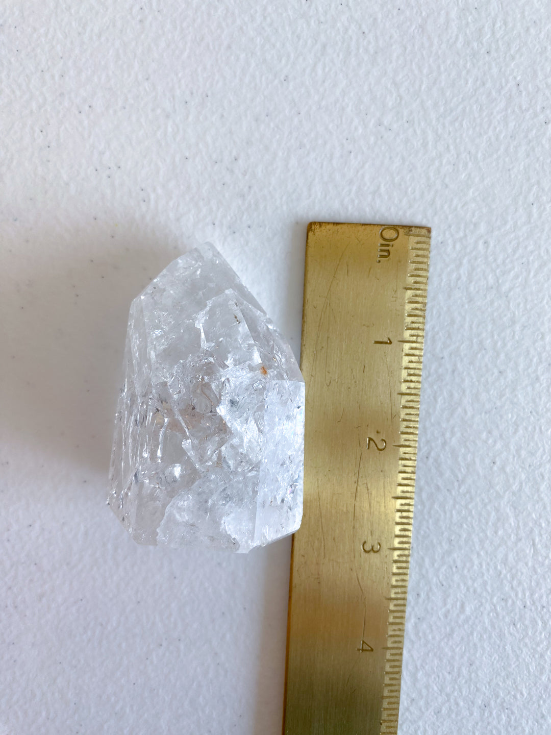 Fire & Ice Quartz Crystal Polished Point 3"