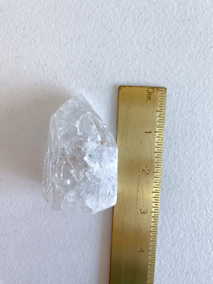 Fire & Ice Quartz Crystal Polished Point 3"