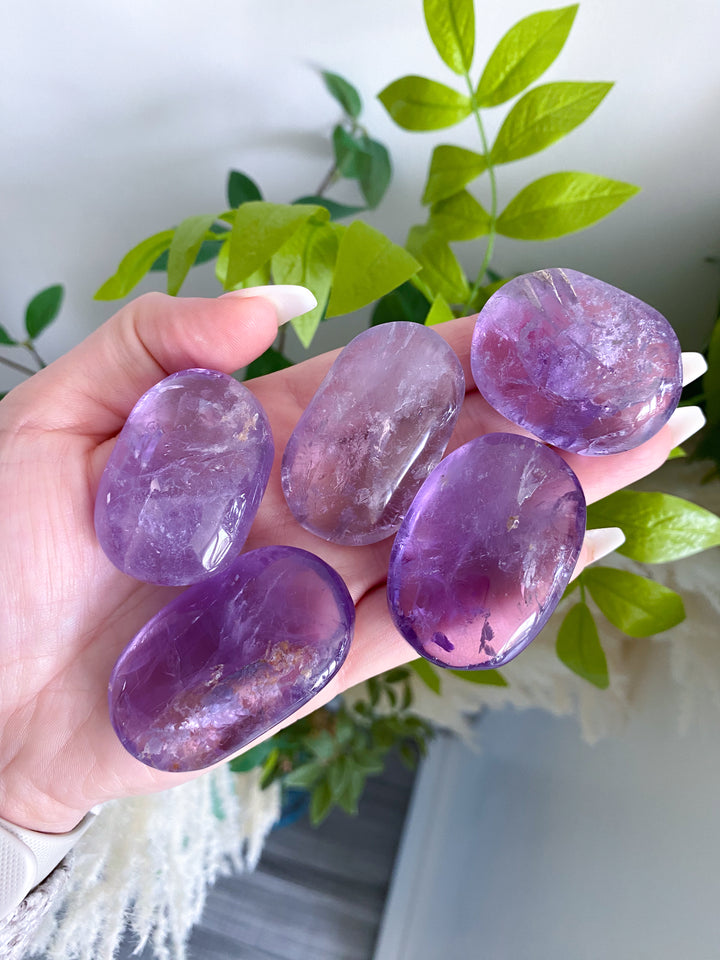 Glassy Amethyst Palm Stone