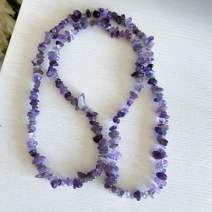 Amethyst Chips Necklace